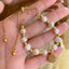 French Modern Freshwater Pearl Beaded Rhinestone Bracelet for Women