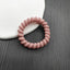 Simple Solid Color Rubber Hair Tie & Frosted Traceless Head Rope Set