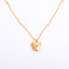 Retro Heart Shape 14k Gold Plated Birthstone Locket Necklace