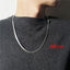 European American Stainless Steel Snake Chain Choker Necklace