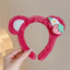 Women's Cute Cartoon Animal Hair Band - Rabbit, Panda, Frog Design, Plush Headband for Skincare and Makeup