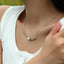 Basic Geometric Imitation Pearl Alloy Necklace with Star Pendant