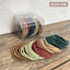 Women's Solid Color Nylon Hair Ties - Box of 50 Durable Elastic Hair Bands