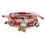 Ethnic Devil's Eye Multi-Layer Beaded Bracelet with Rhinestones