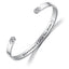 Fashion Letter Titanium Steel Plating Bangle 1 Piece