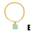 Creative Pearl Bracelet with Donut Cake and Balloon Dog Pendant Jewelry