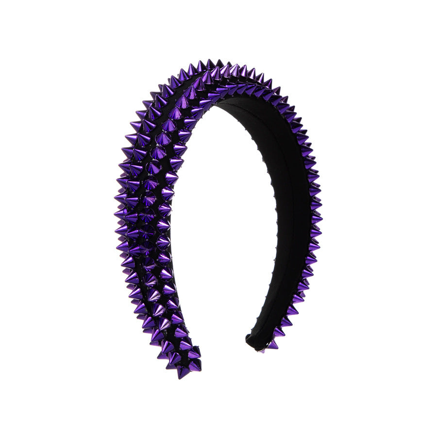 Hip-hop Baroque Studded Hairband for Women