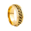 Fashion Chain Rotating Stainless Steel Stress Relief Ring for Men - Multiple Colors Available