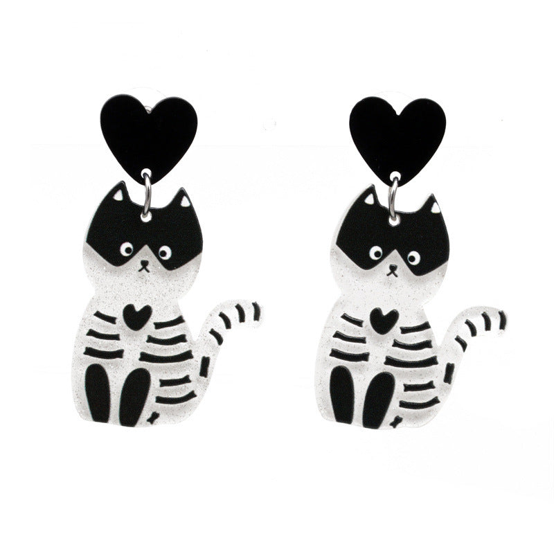 Fashion Halloween Pattern Acrylic No Inlaid Earrings