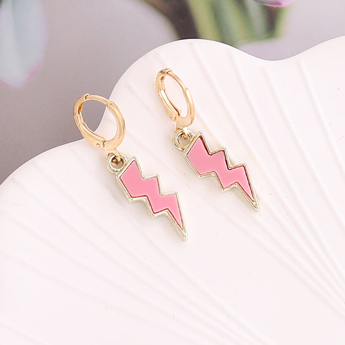 European And American New Jewelry Personality Lightning Three-dimensional Earrings Creative Simple Earrings