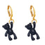 Bear Earrings for Women - Retro Candy Color Copper Design