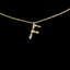 Simple Style 18k Gold Zircon Letter Pendant Necklace