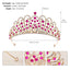 Retro Luxury Zircon Inlay Crown with Colored Diamonds for Brides and Performances