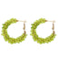 Fashion Synthetic Resin Beaded Earrings