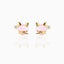 Retro Animal Head Gold Plated Zircon Copper Stud Earrings - Unique Design Series