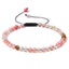 Natural Stone Beaded Bracelet with 4mm Agate Gemstone Beads