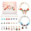 Fashion Cartoon Alloy Plated Girl's Bracelet Set with Christmas Countdown DIY Bead Kit