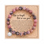 Ethnic Geometric Stone & Pink Zebra Beaded Friendship Bracelet