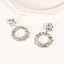 Fashion Alloy Rhinestone Round Earrings for Women