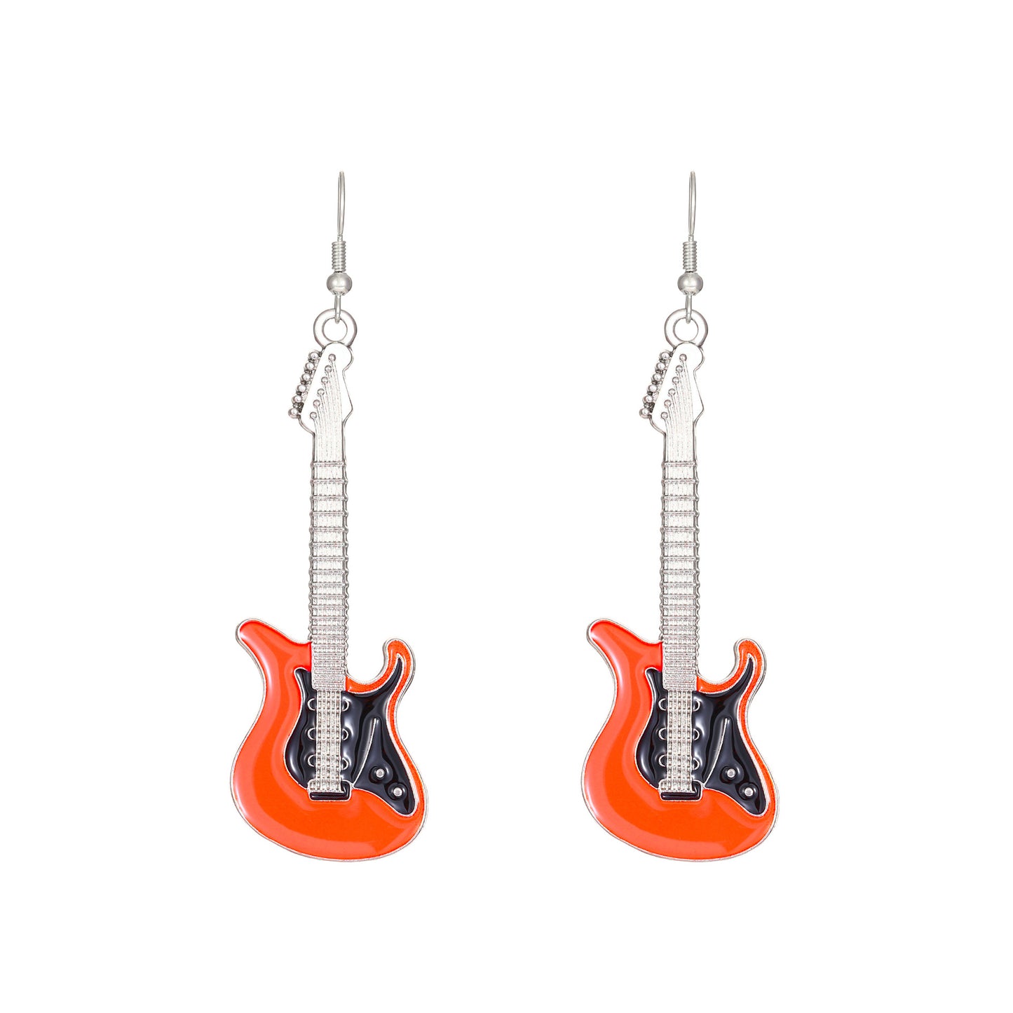 Retro Punk Electric Guitar Earrings - Chic Alloy Music Dangle Jewelry for Women