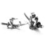 Geometric Cross Sword Titanium Steel Men's Hip Hop Earrings