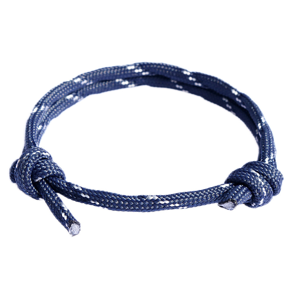 Basic Solid Color Nautical Nylon Adjustable Friendship Bracelets