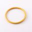 Simple Style Solid Color Silicone Women's Bangle with Gold Foil Accents