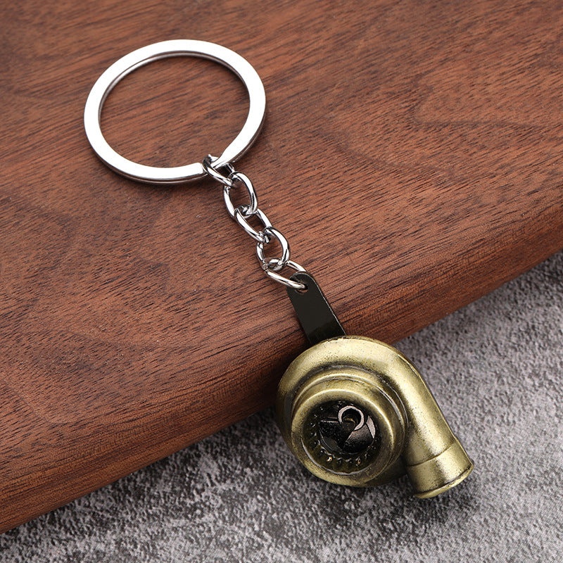 Simple Alloy Unisex Keychain with Creative Car Parts Design