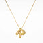 Elegant Gold Plated Zircon Letter Pendant Necklace - Minimalist Design