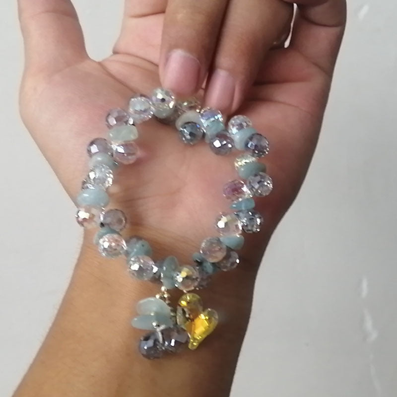 Sweet Heart Crystal Alloy Minimalist Bracelet