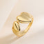 18K Gold Plated Heart Shape Open Ring