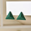 1 Pair Modern Geometric Acrylic Ear Studs - Colorful Candy Matte Finish