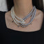 Retro Multi-Layered Pearl Necklace for Women - Vintage Statement Choker