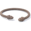 Simple Spiral Stripe Matte Color Open Cuff Bracelet for Women