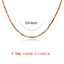 Fashion Geometric Copper Necklace Inlay Zircon Copper Necklaces