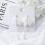 1 Pair Elegant Flower Alloy Plated Pearl Drop Earrings for Women