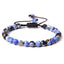 Ethnic Natural Stone Agate Beaded Adjustable Yoga Bracelet