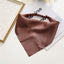 Simple Solid Color Satin Ribbon Headscarf for Women