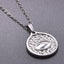 Simple Classic Round 304 Stainless Steel Women's Evil Eye Pendant Necklace