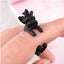 1 Piece Fashion Animal Adjustable Alloy Rings - Cute Dog, Cat, Elephant Design