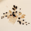 Women's Vintage Flower Alloy Hair Comb - Handmade Bridal & Versatile Hair Accessory