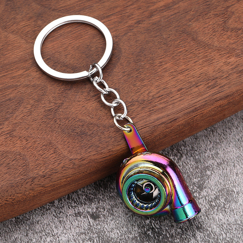 Simple Alloy Unisex Keychain with Creative Car Parts Design