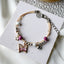 Simple Style Purple Star Butterfly Alloy Epoxy Bracelet for Women