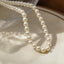 Elegant Streetwear Vintage Crystal Imitation Pearl Necklace