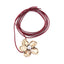 Exaggerated Heart and Pearl Flower Pendant Long Choker Necklace