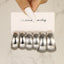 3 Pairs Vintage Style Exaggerated C Shape Round Plating Alloy Gold Plated Silver Plated Hoop Earrings