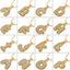 Hip-hop 26 Alphabet Copper Plated Zircon Necklace