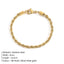 New Fashion Twist Chain 14K Gold Plated Stainless Steel Necklace