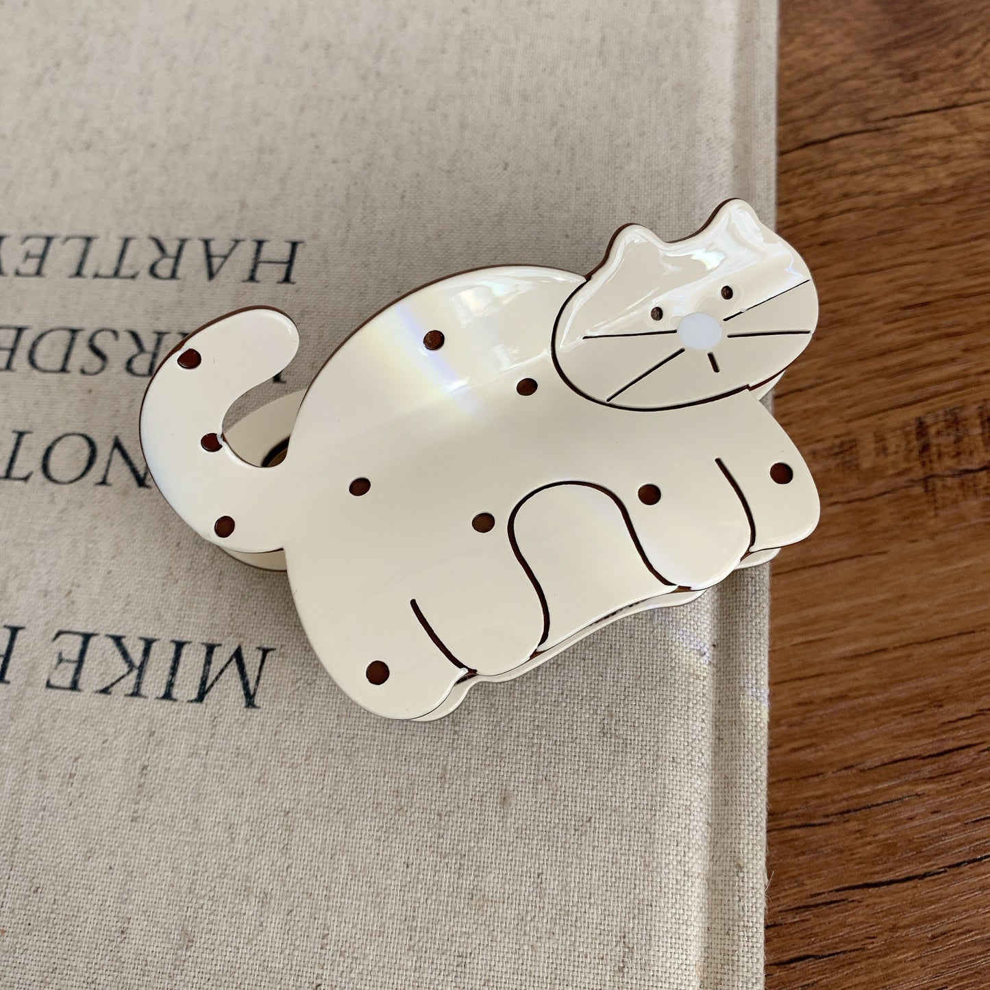 Women's Cute Cartoon Cat Acetate Hair Claw Clip