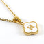 Simple Style Leaf Letter Stainless Steel Gold Plated Pendant Necklace 1 Piece